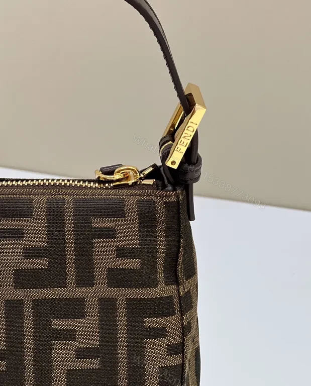 View 2 of Compact Luxury Fendi-Style Patterned Mini Bag