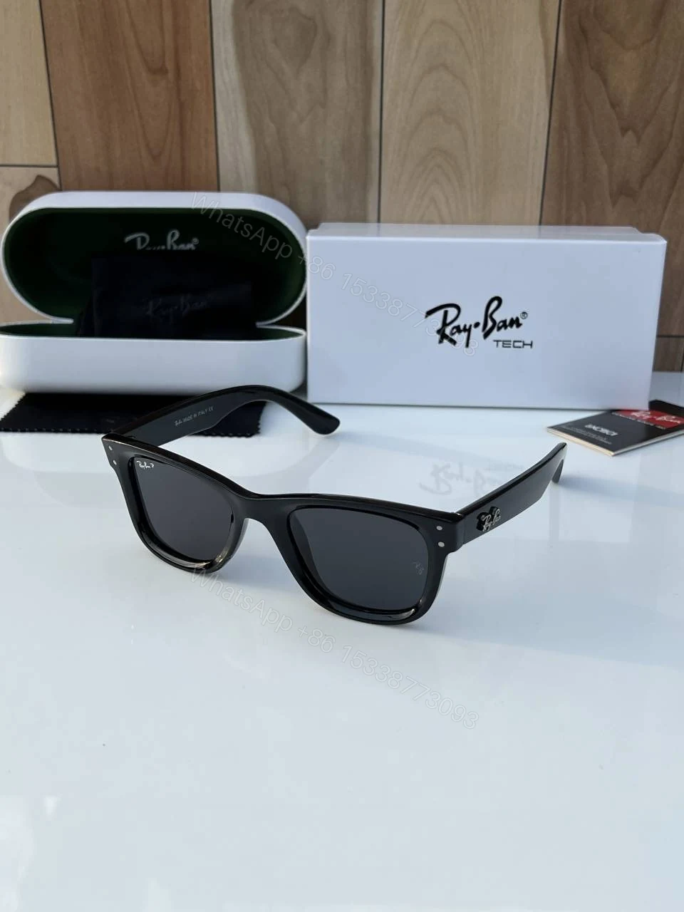 First Copy Rayban 0502 Black Premium Quality Stylish Sunglasses — view 1
