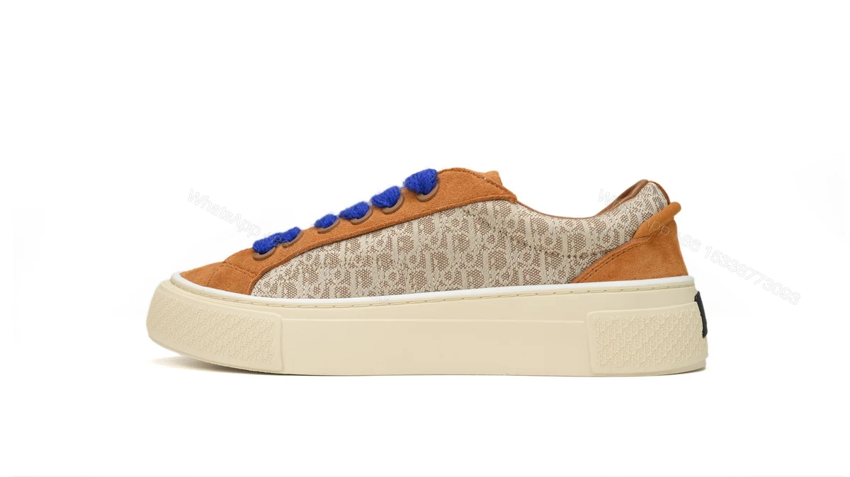 View 9 of Dior B33 Sneakers Release Brown Blue 3SN272 ZIR1 6536