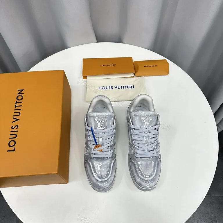 View 3 of Metallic LV High-Top Sneaker: All-Day Comfort & Luxury