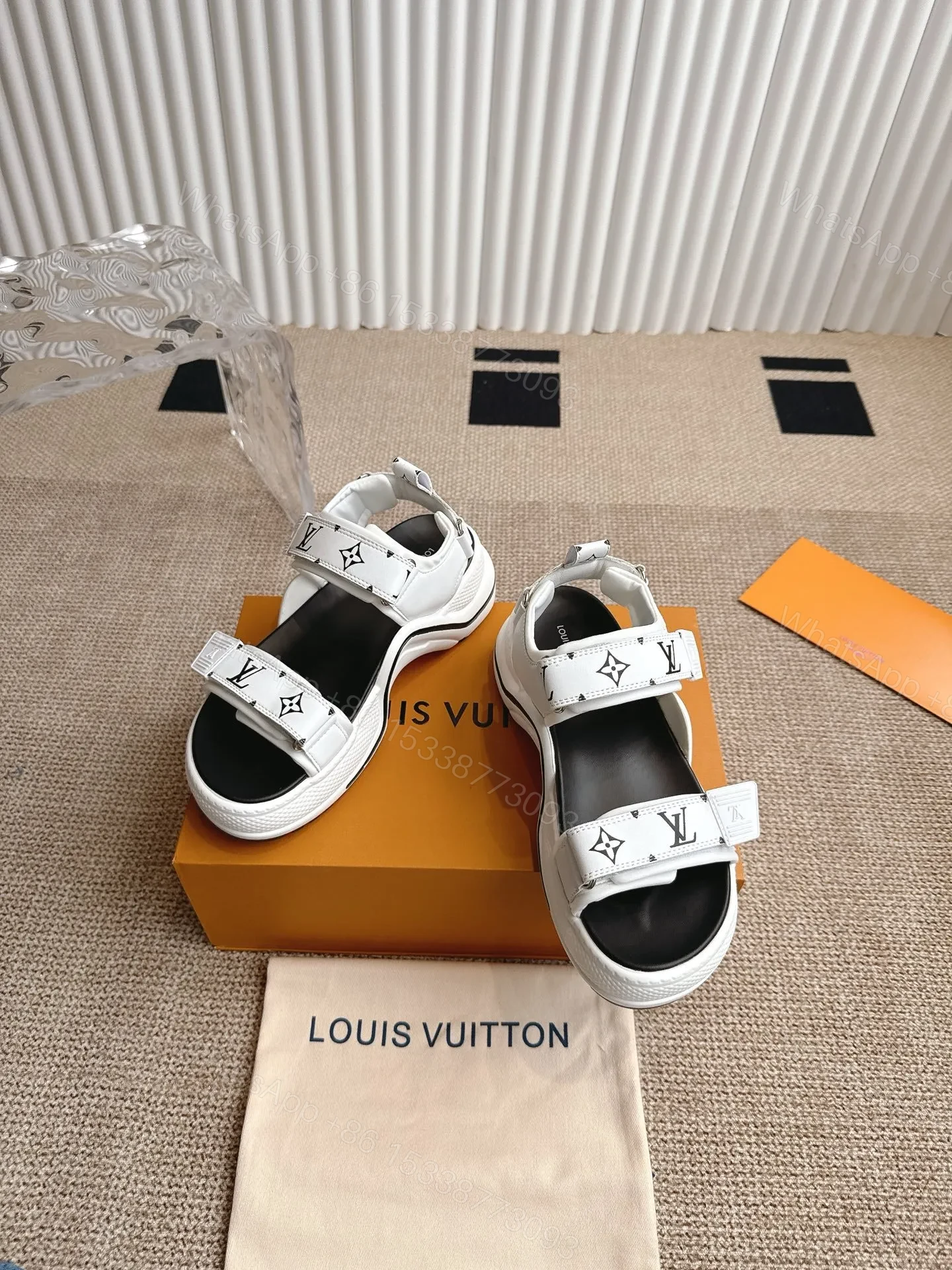 View 3 of LV Women White Synthetic Strap Sandals