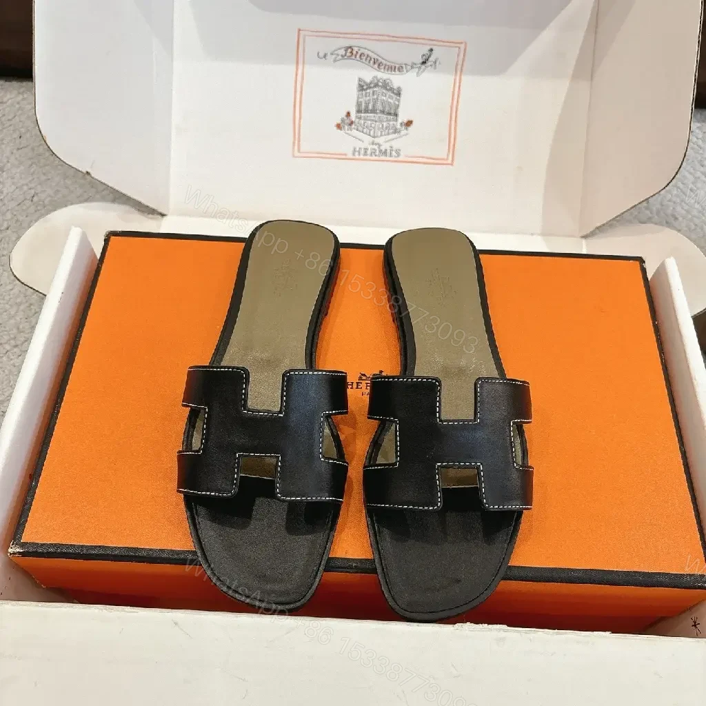 View 8 of Open-Back Leather Slide: Minimalist Luxury Comfort