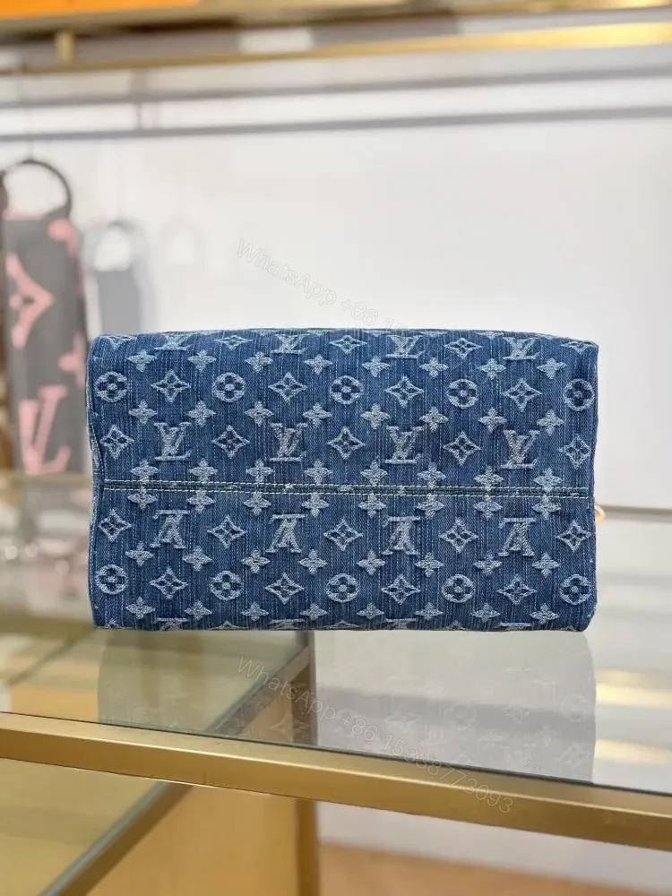 View 6 of Louis Vuitton Monogram Denim Speedy Soft 30 bag