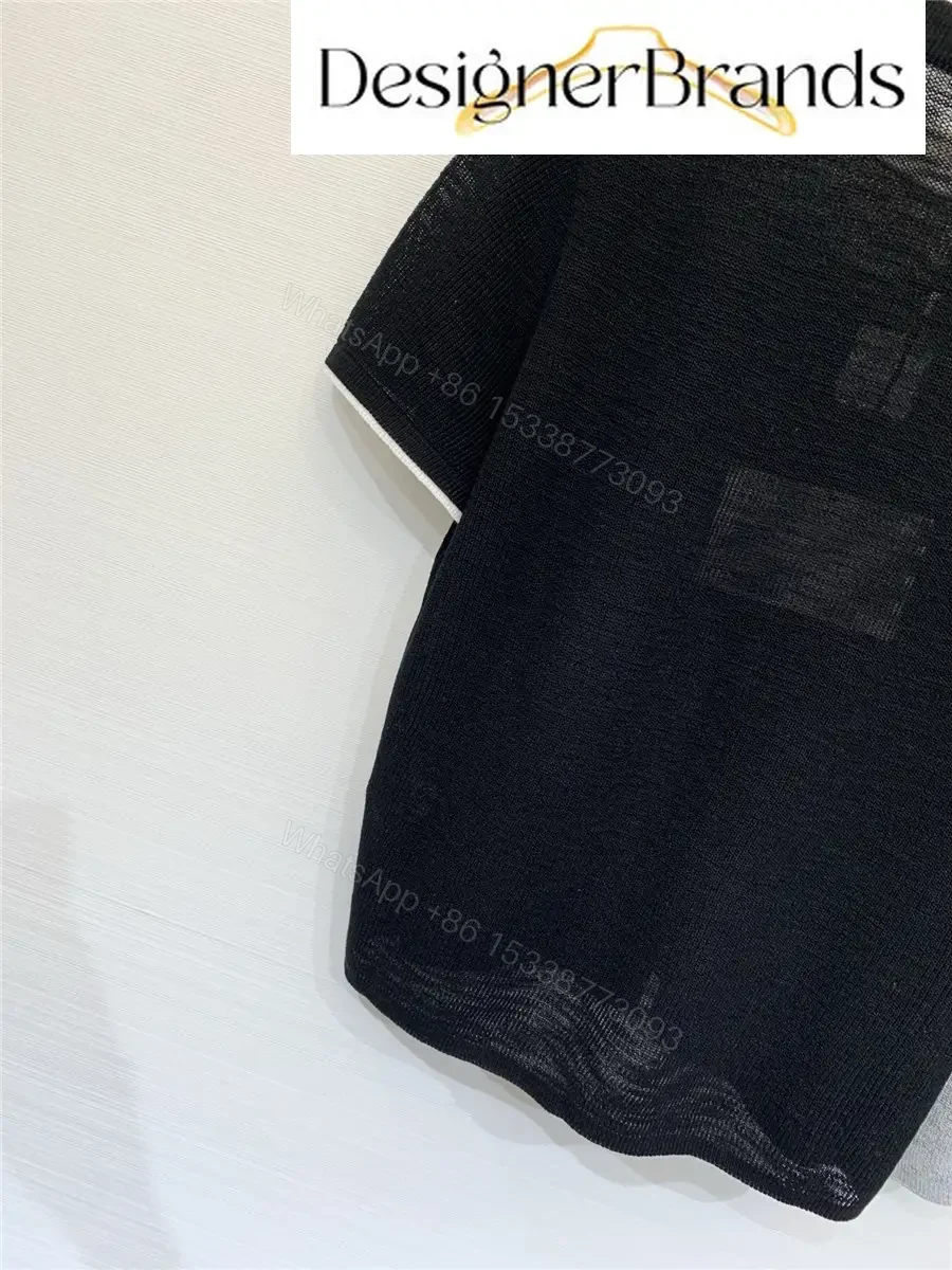View 6 of Loewe Black Knitted Short-Sleeve Top