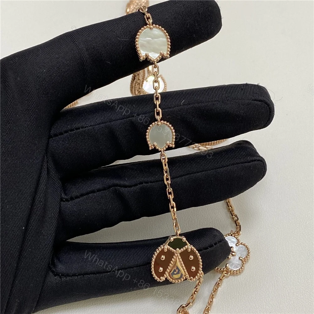 View 4 of Van Cleef Arpels Lucky Spring Long Necklace 15 Motifs VCARP7RT00