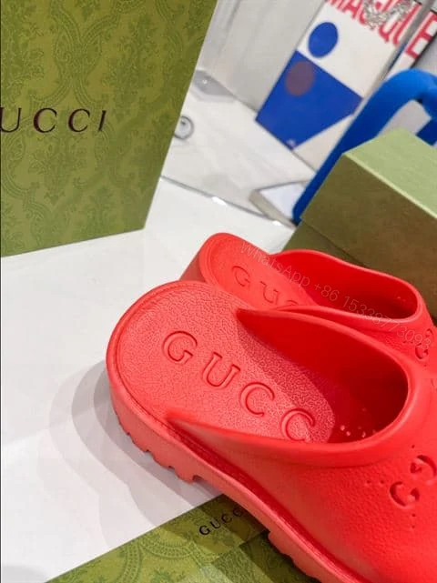View 4 of GUCCI WONMEN’S PLATFORM PERFORATED G SANDAL – SDG011