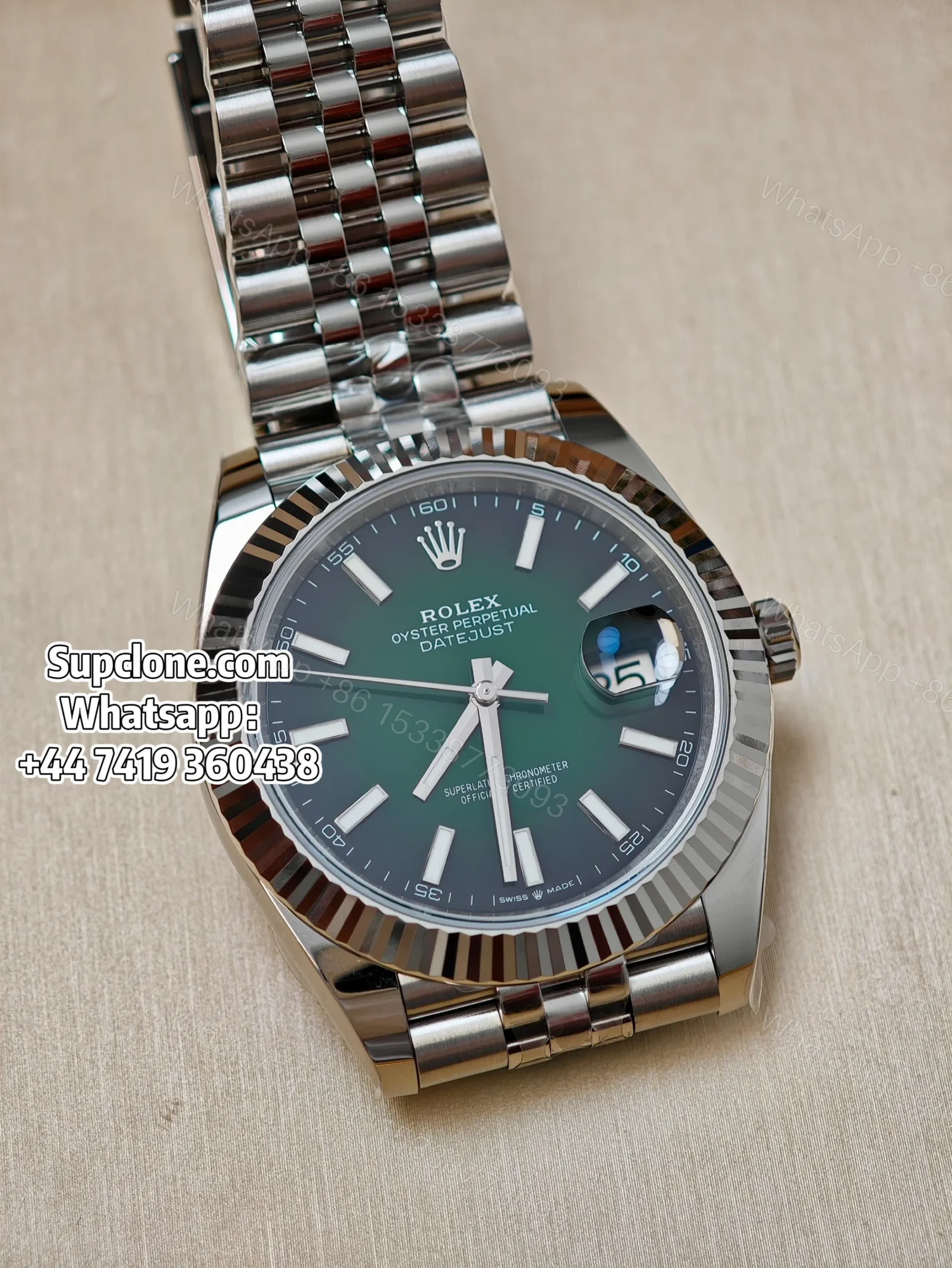 View 11 of Rolex Super Clone Watches 1:1 DateJust 41 m126334 Smoked Green
