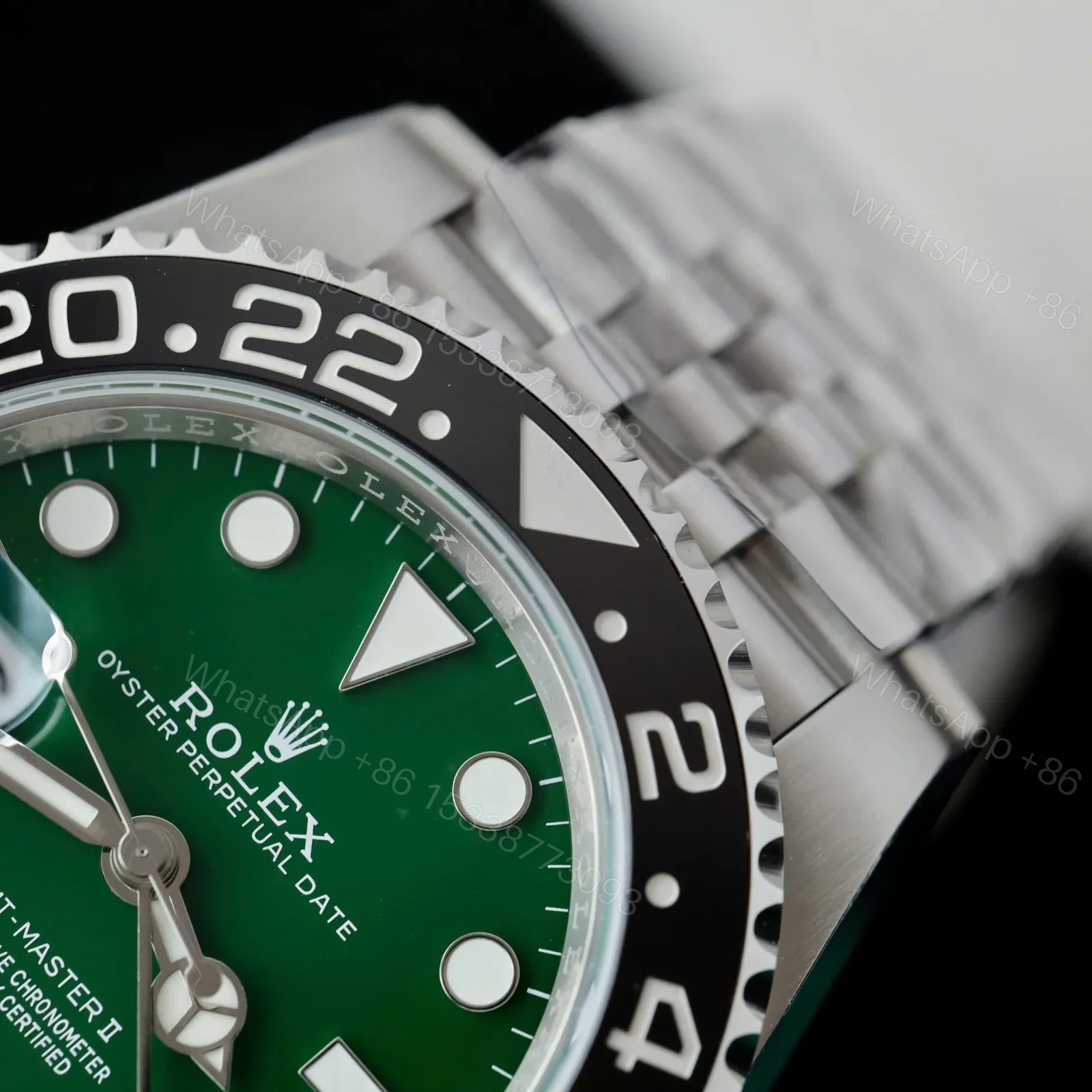 View 4 of Superclone Rolex GMT-Master II 40 mm 126729VTNR Jubilee “Absinthe”