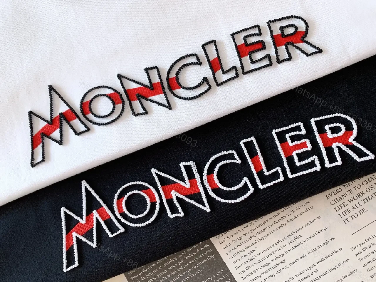 View 5 of Premium Logo Tee: Black Cotton Crewneck, Modern Luxe, Unisex Product Type
