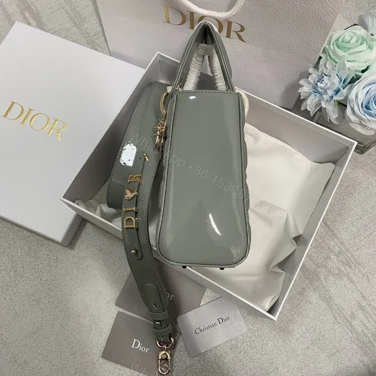 View 8 of Chic Structured Mini Bag in Calfskin with Dior Charm