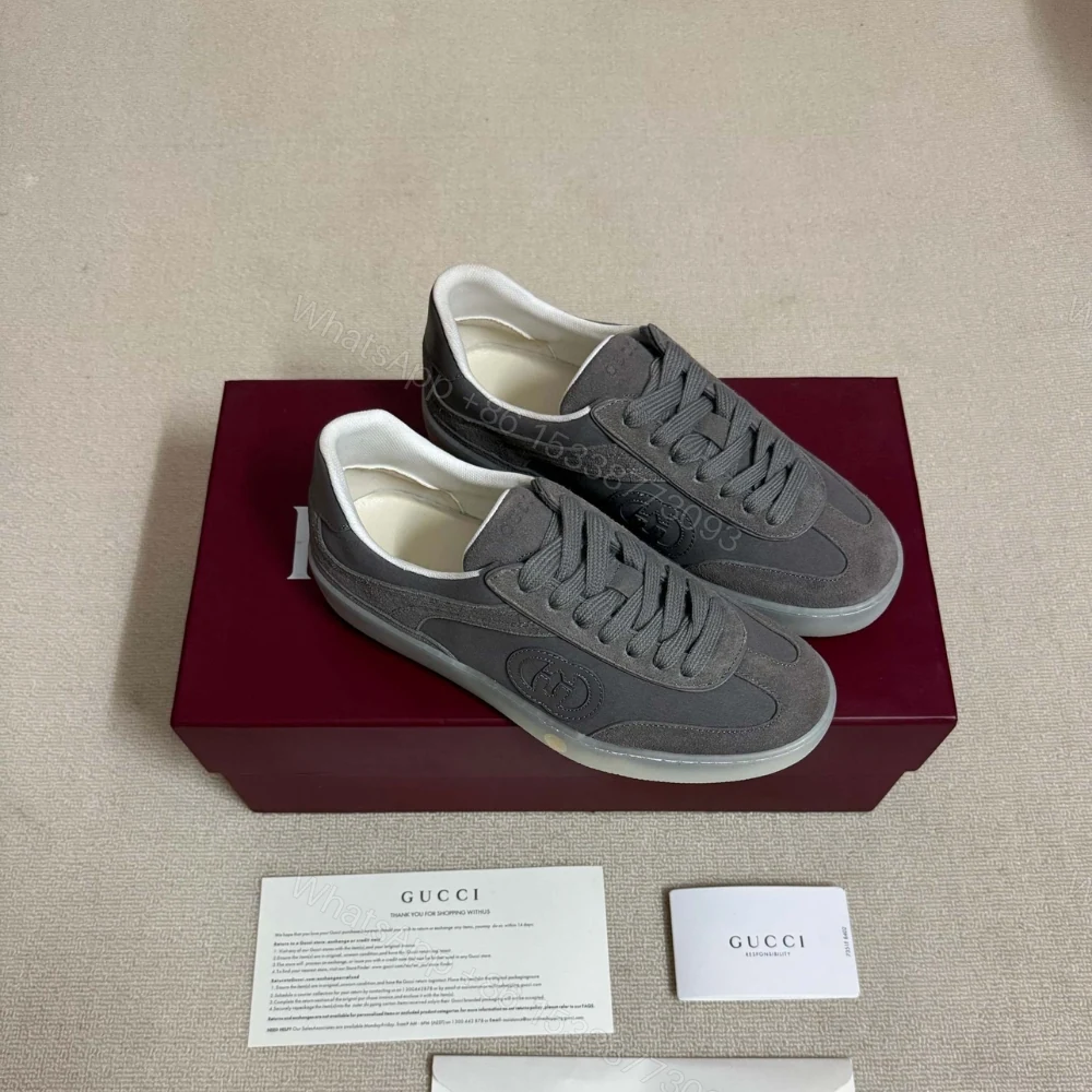 View 3 of Gucci Men G75 Sneaker Grey Suede