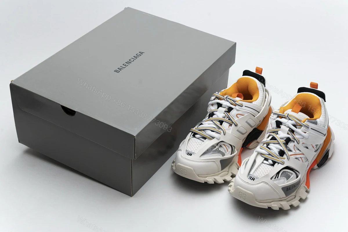 Balenciaga Track Led White Orange 542436 W1GB7 9059 — view 2