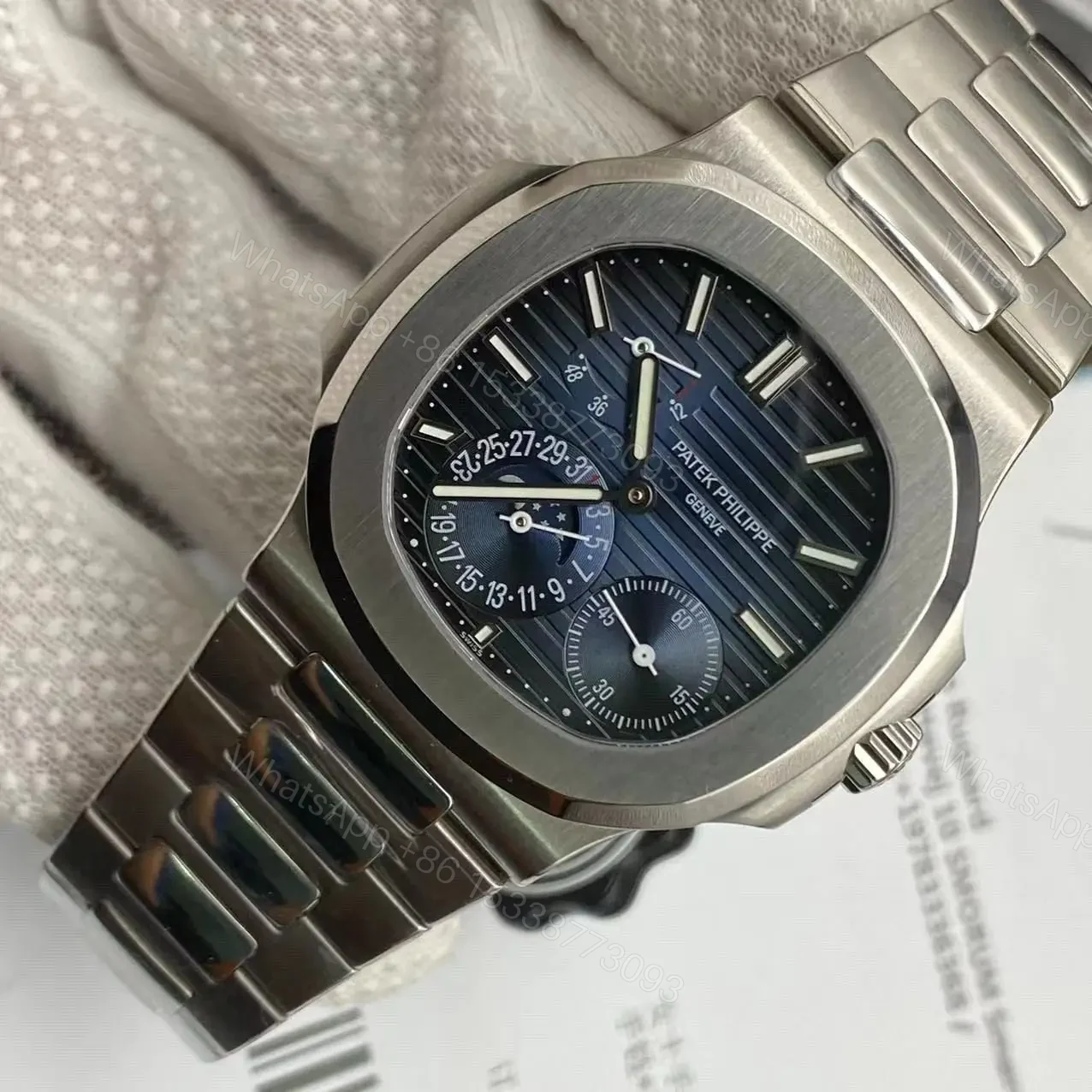 View 3 of Replica Clone Patek Philippe Nautilus 5712/1A-001 Multi-Function Chronograph