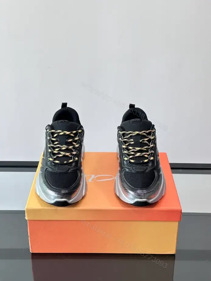 View 7 of DIOR B44 BLADE SNEAKERS GRADIENT BLACK AND SILVER-TONE – CD211