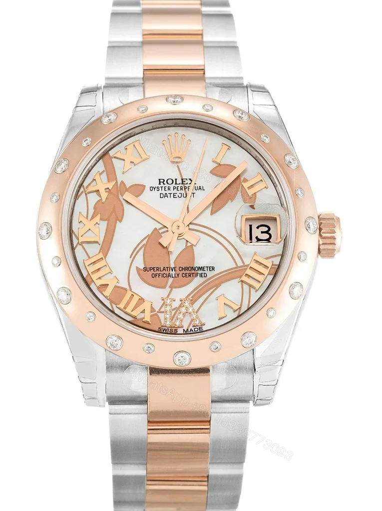 Replica Rolex Lady-Datejust White Floral Dial 178341 31 mm — view 1