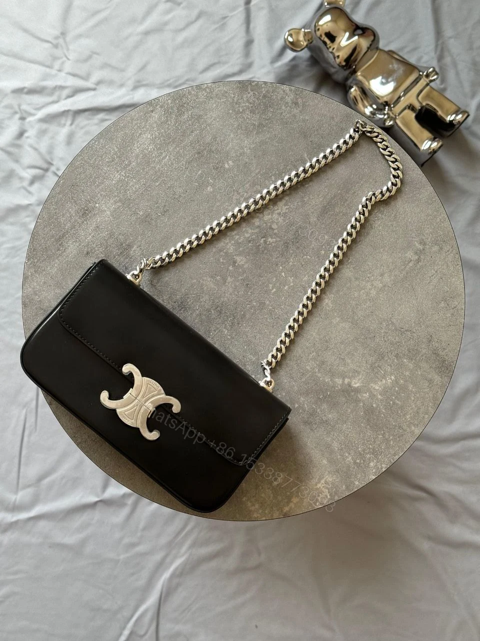 View 2 of Celine Shoulder Bag Triomphe Claude Calf Leather CELINE Bags