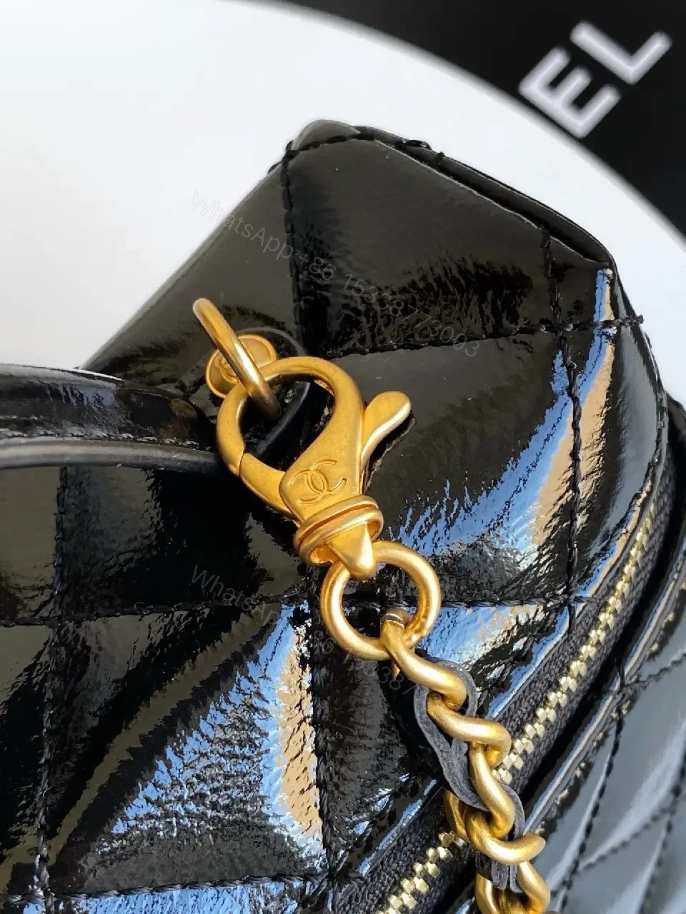 View 8 of Quilted Chain Mini Handbag — Luxe, Compact, versatile crossbody