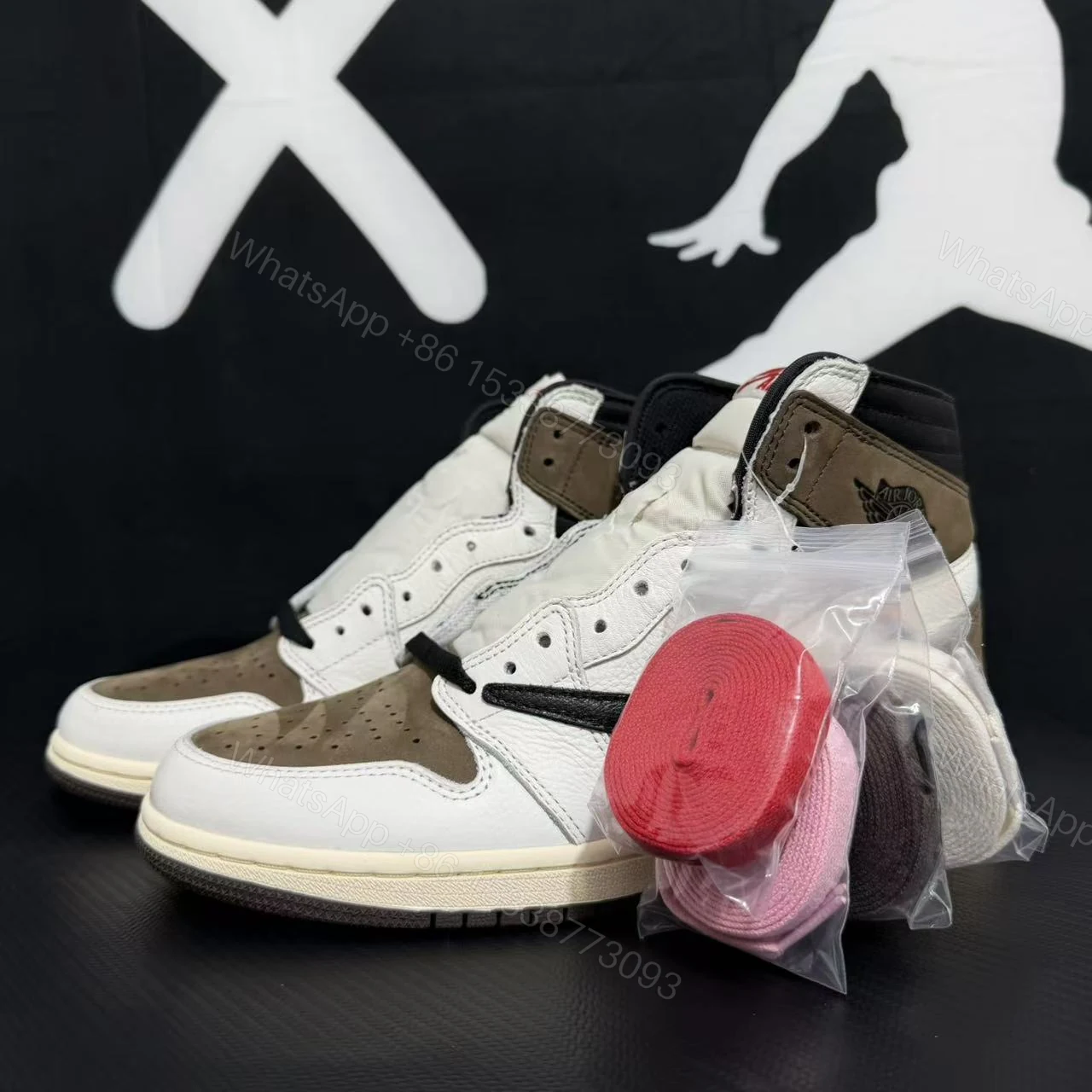 View 8 of Travis Scott × Air Jordan 1 High ‘Reverse Mocha’