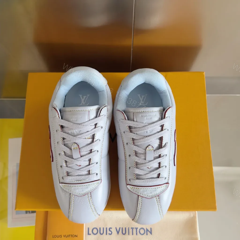 View 3 of White Leather Low-Top Sneakers: Subtle Luxury Comfort
