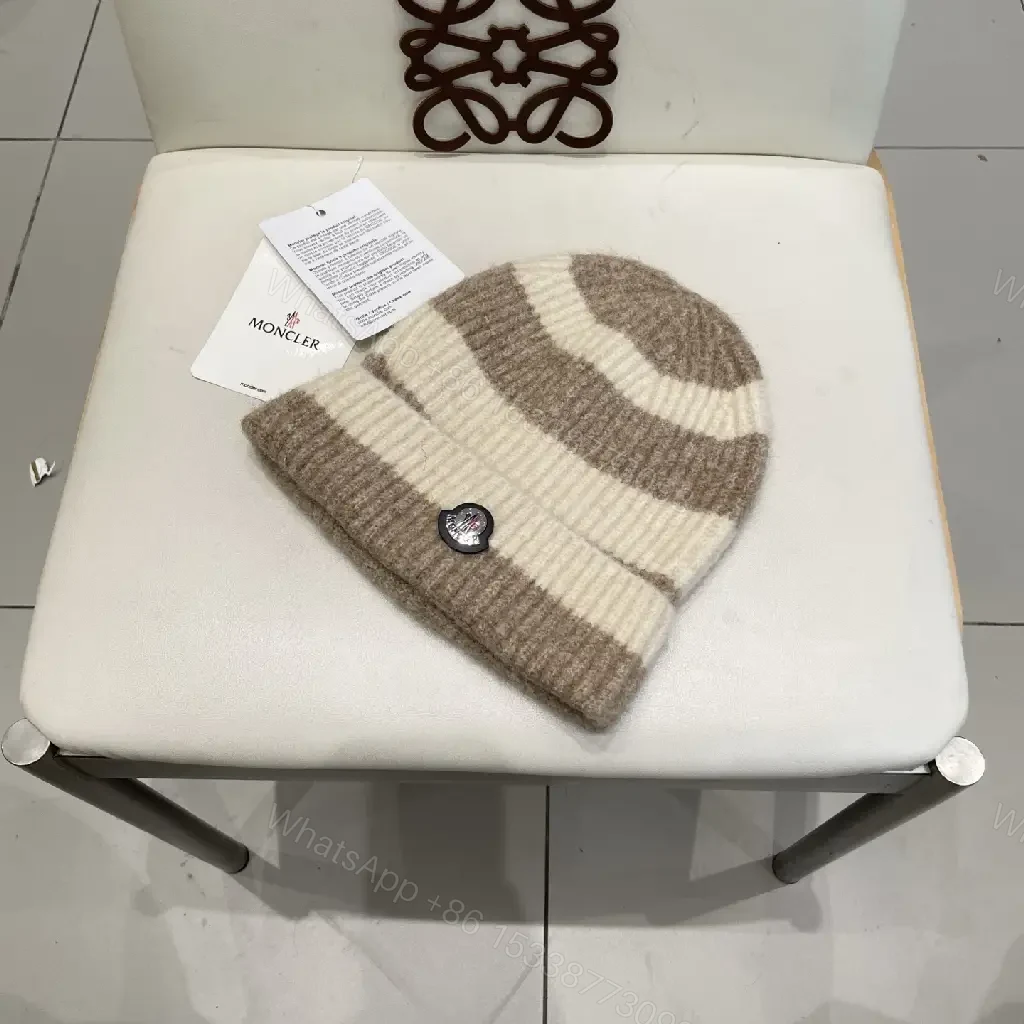 View 2 of Striped Knit Beanie: Cozy Warmth, Signature Detail, Premium casual