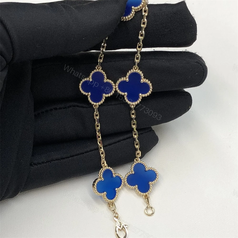 View 2 of VCA Vintage Alhambra Bracelet 5 Motifs Agate VCARP34900