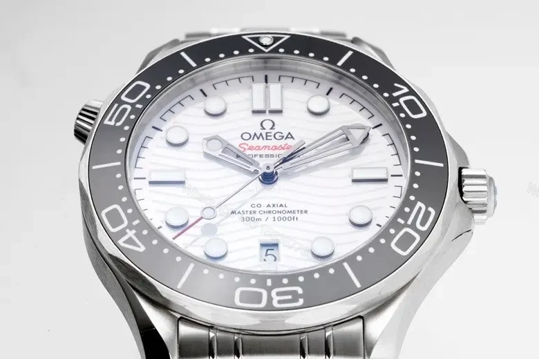 View 3 of Omega Seamaster 300M White Dial Ceramic Bezel Stainless Steel Watch