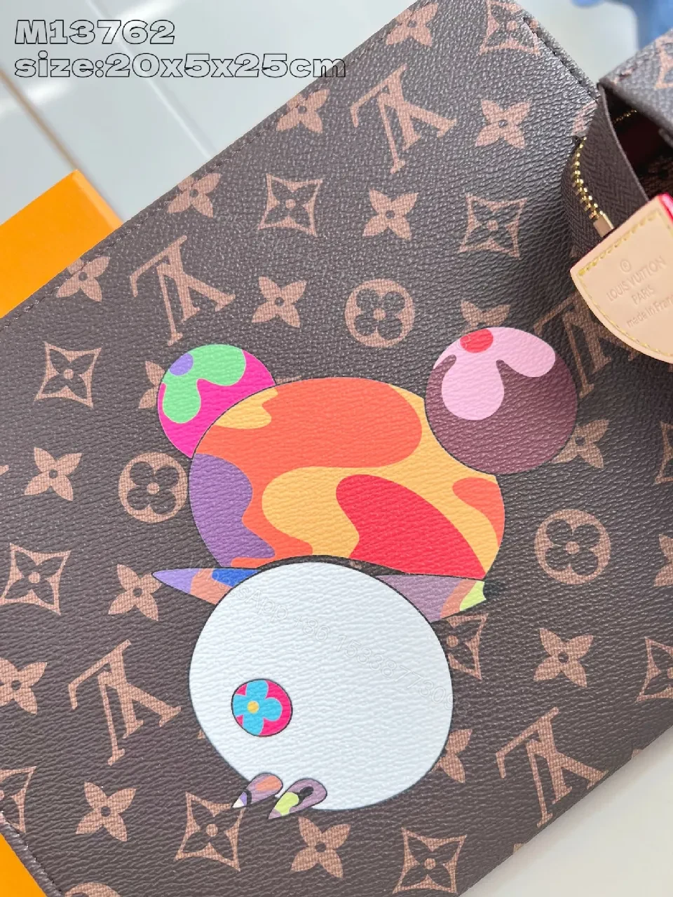 View 5 of Playful Luxury Monogram Wallet Set: Colorful Art Details