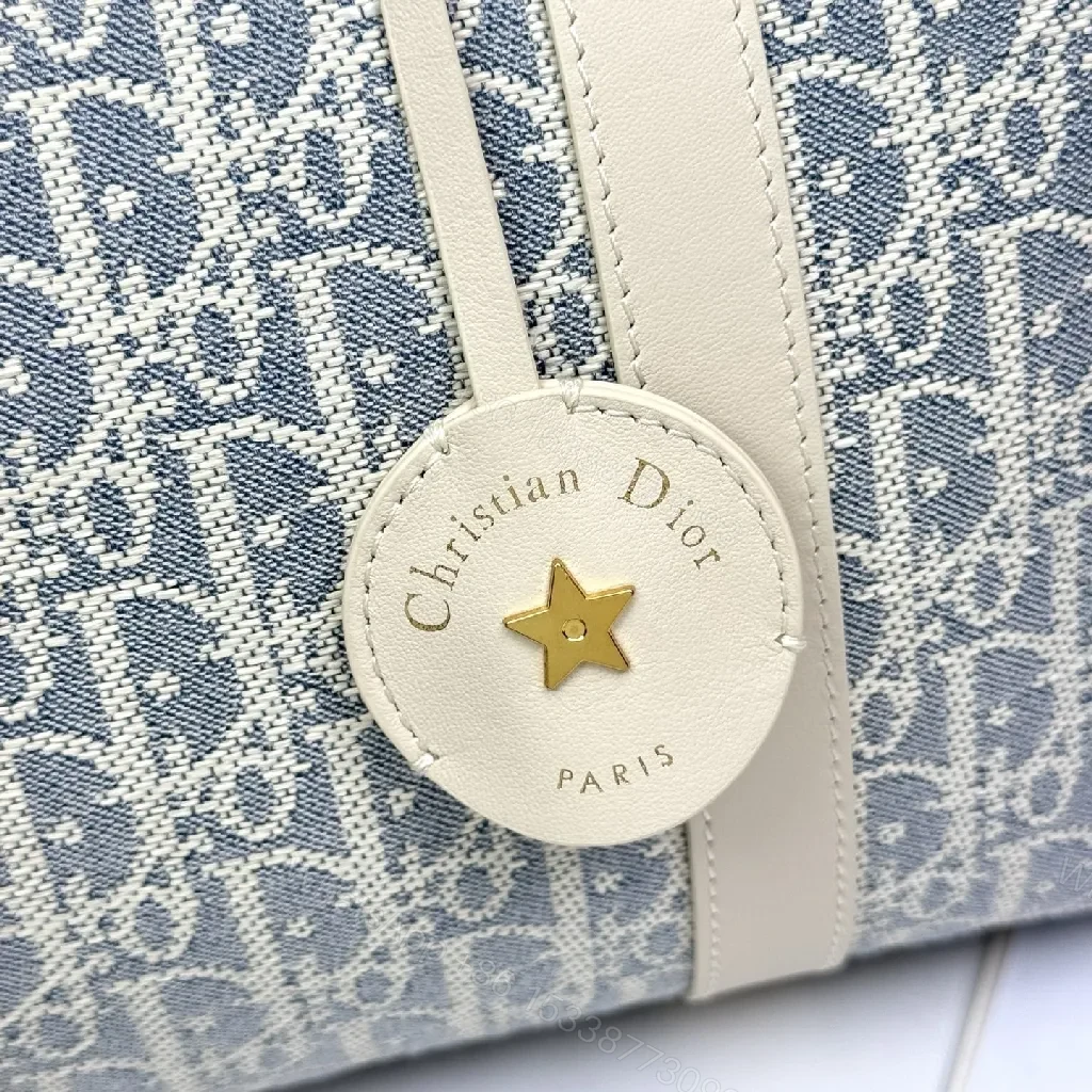 View 2 of Cream Trim Satchel: Monogram Jacquard, Structured Luxury Bag