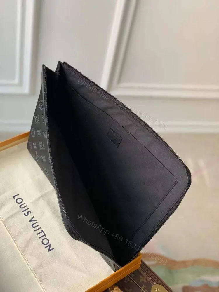 View 4 of Louis Vuitton Handbag Men’s Black With Wallet 25cm