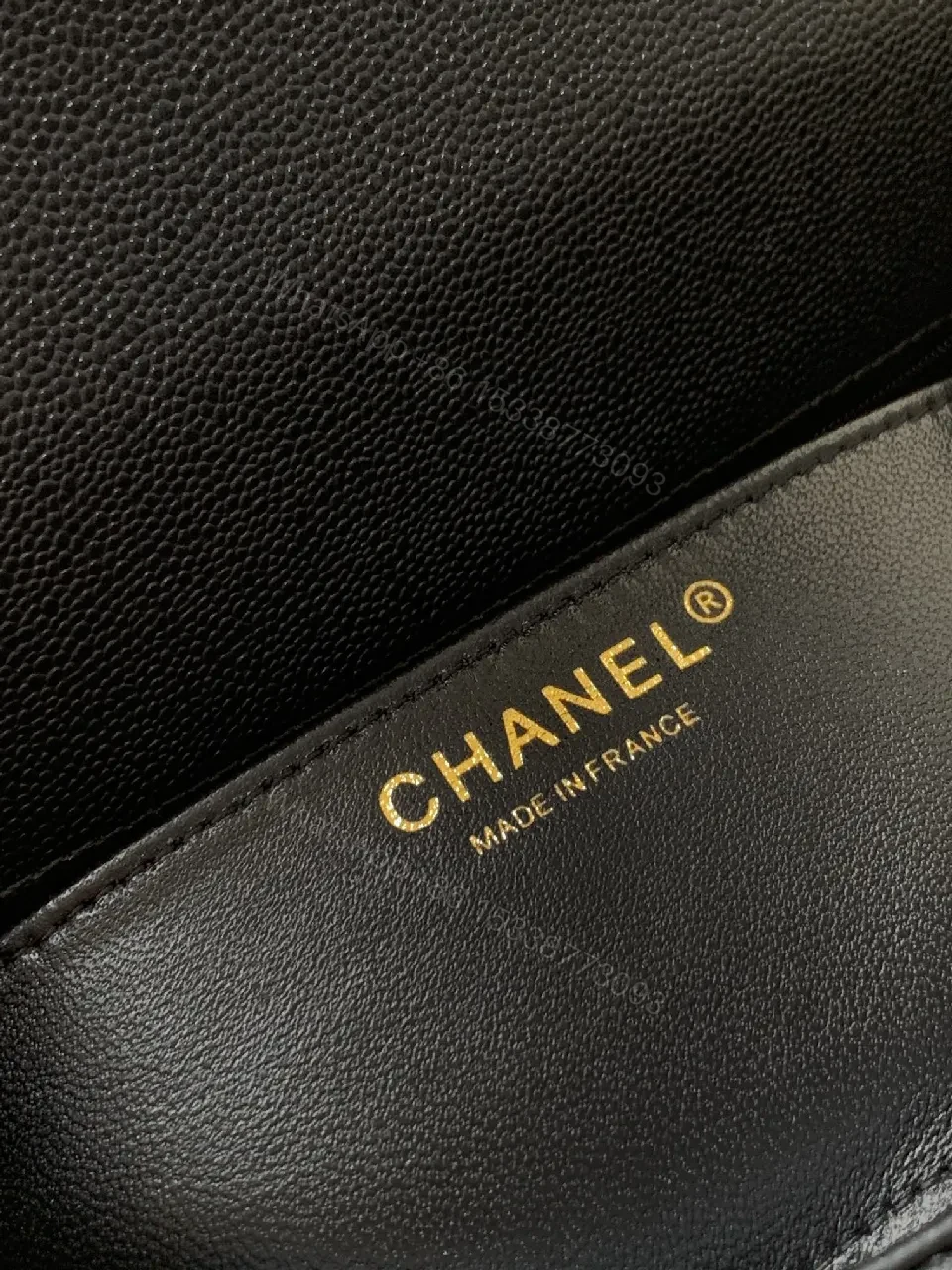 View 3 of Quilted Calfskin Tote: Gold Chain, Compact Luxury Bag