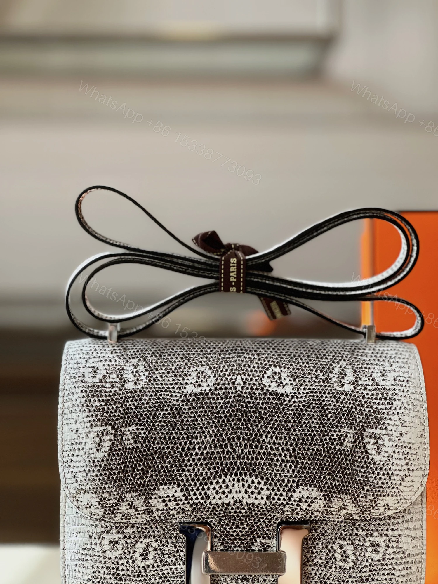 View 5 of Hermes Constance 19 Omber Genuine Lizard Leather