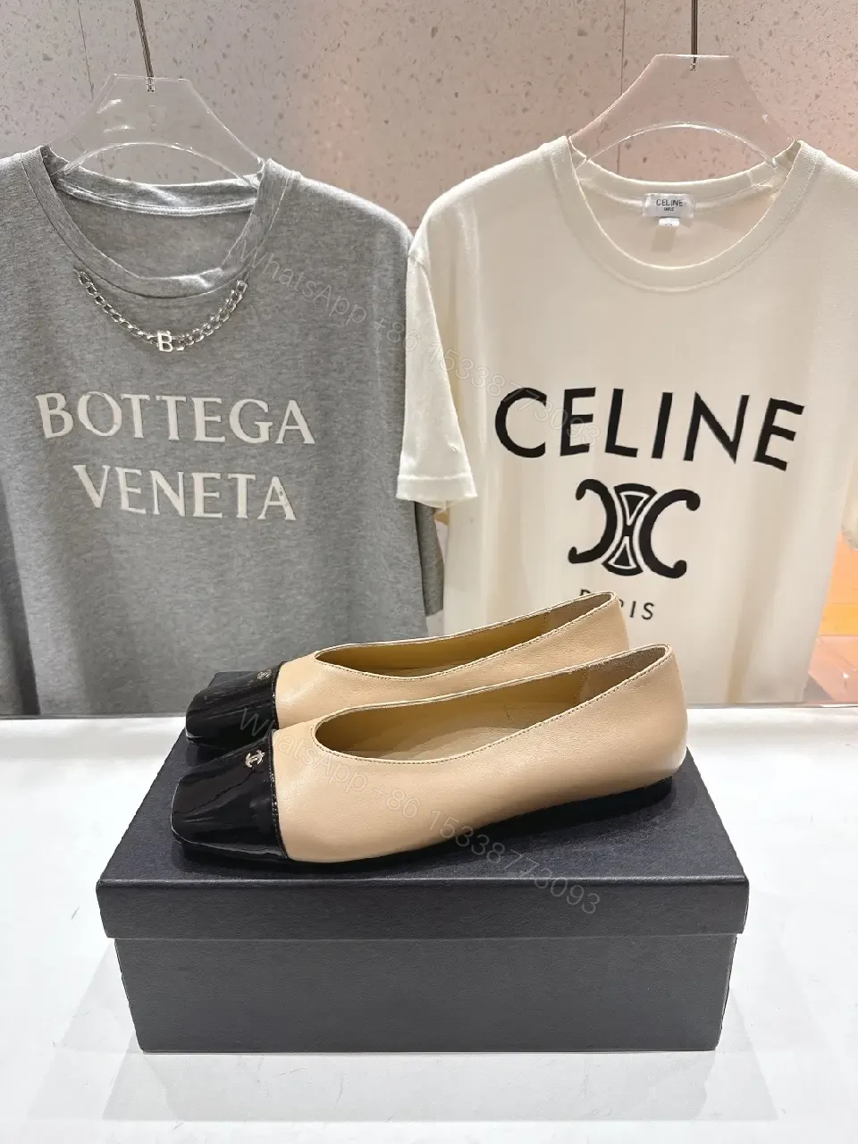 View 10 of Two-Tone Ballet Flats: Modern Chic Comfort & Style