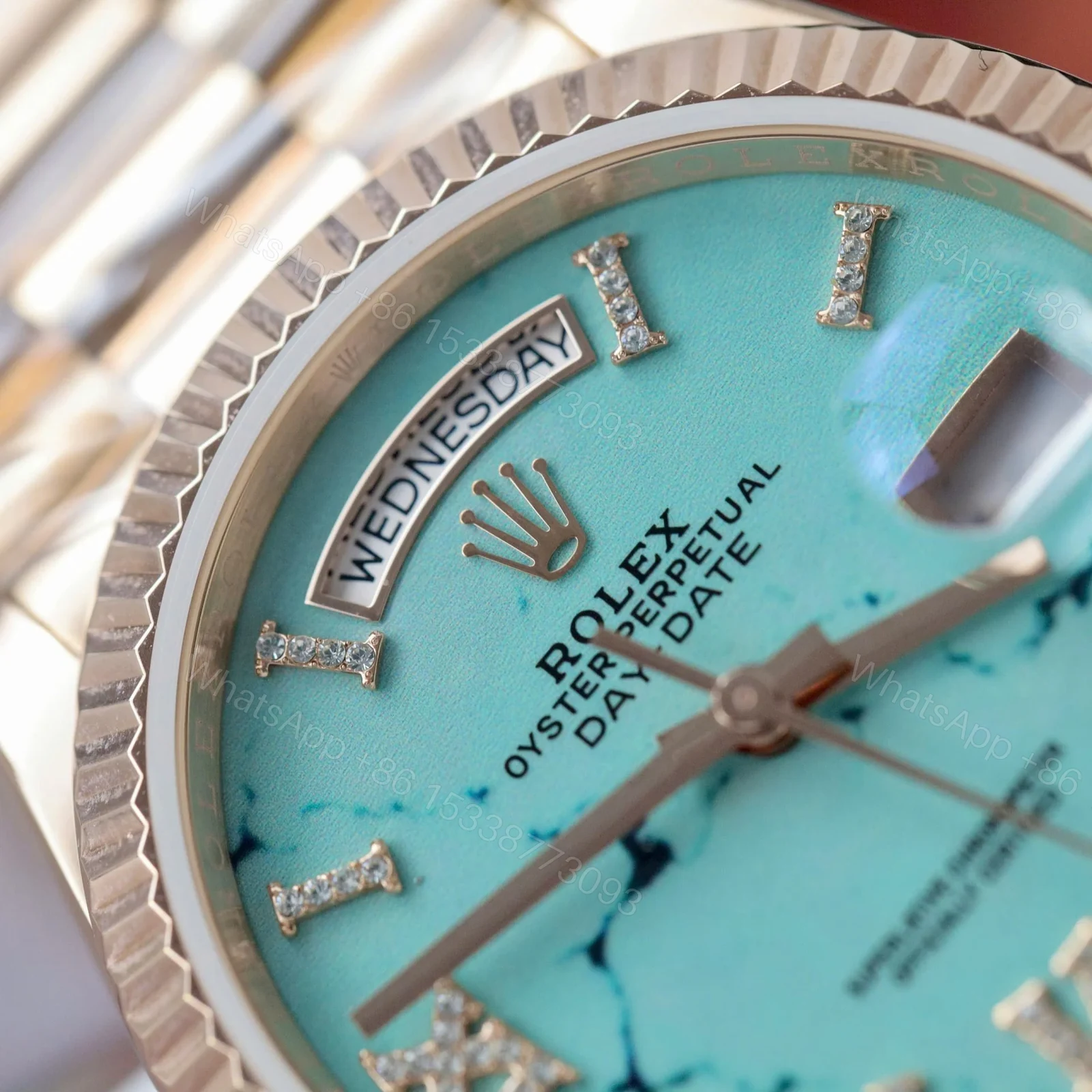 View 6 of Superclone Rolex Day-Date Turquoise Dial 128235 40 mm