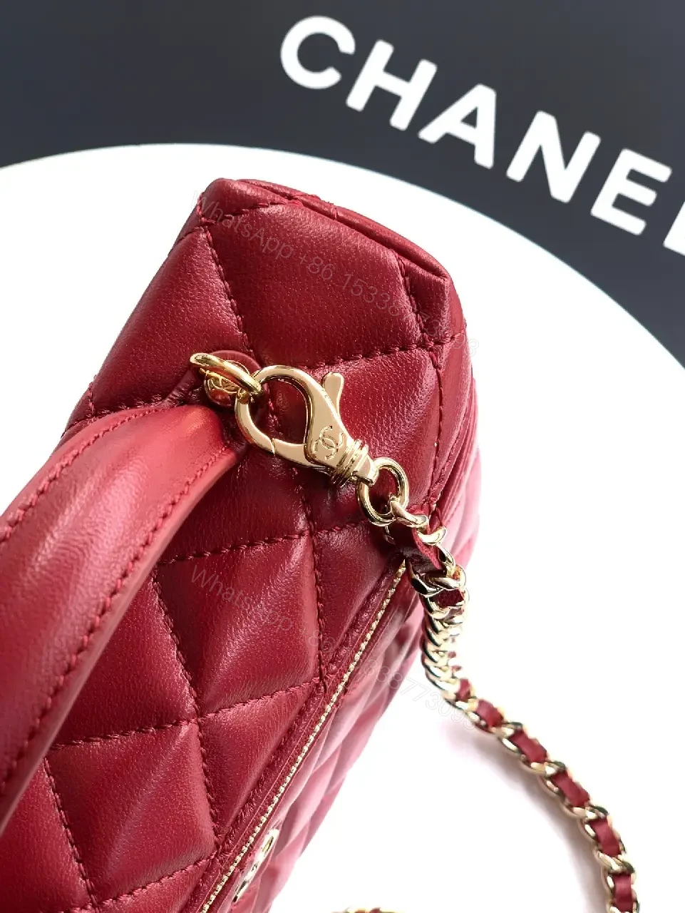 View 8 of Chic Quilted Satchel with Gold Hardware – Structured Luxury Bag