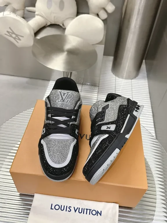 View 4 of Silver Knit LV High-Tops - Luxe Sport Sneaker