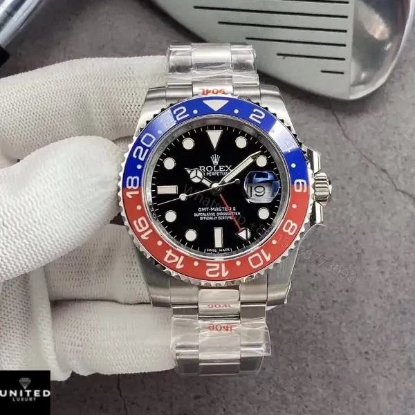 View 2 of Rolex GMT-Master II 126710BLRO Super Clone : Pepsi Steel 40mm Oyster