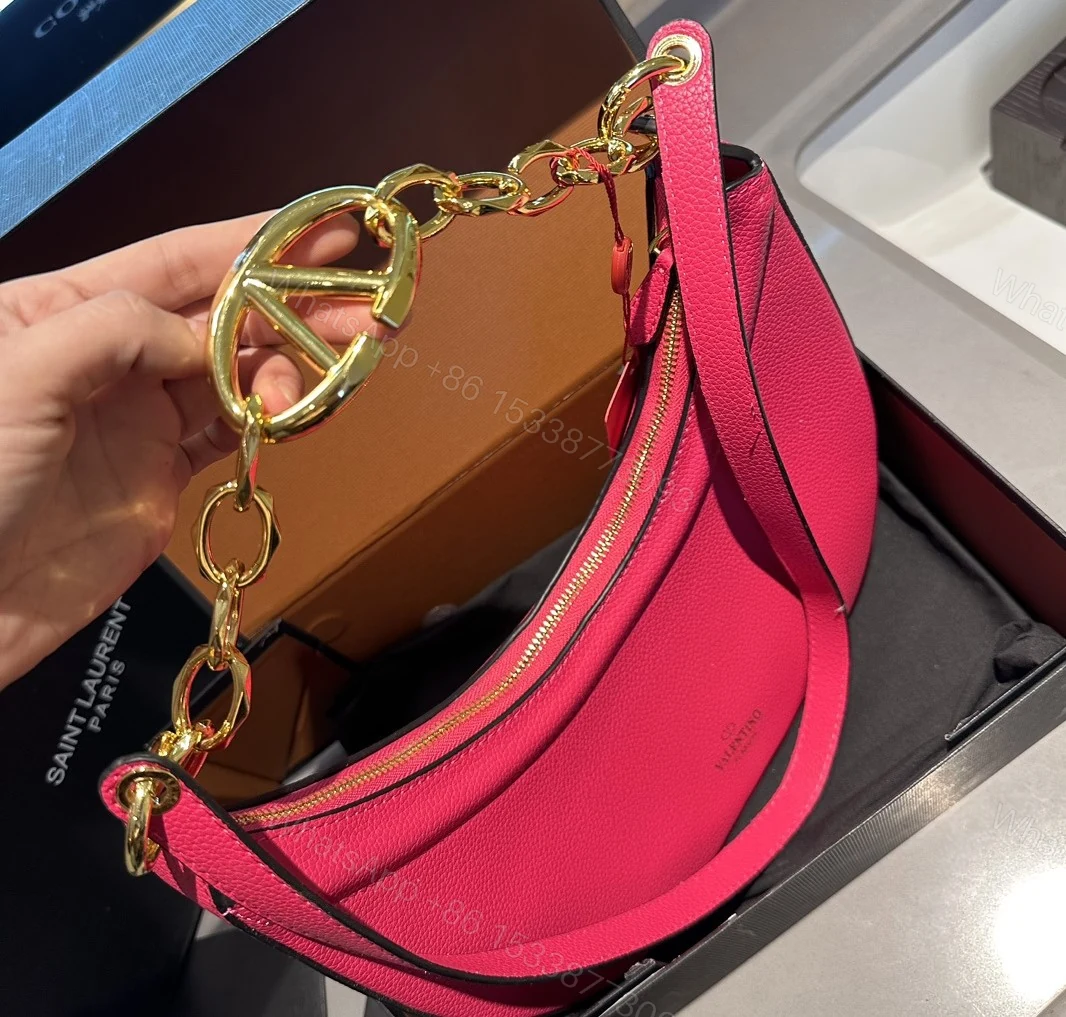 View 4 of VALENTINO GARAVANI SMALL V LOGO GATE TOP HANDLE BAG PINK 24CM