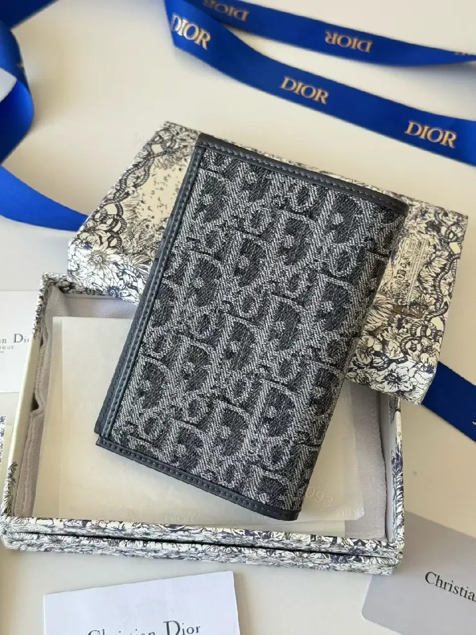 View 8 of Monochrome Textured Wallet with Gold Hardware - Luxe Style