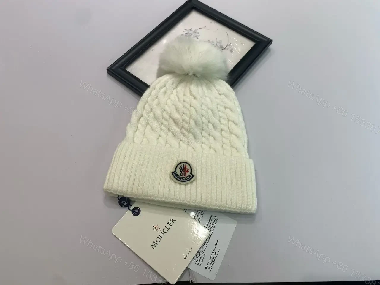 View 7 of Chunky Knit Beanie with Pom Pom: Premium Warmth Cap