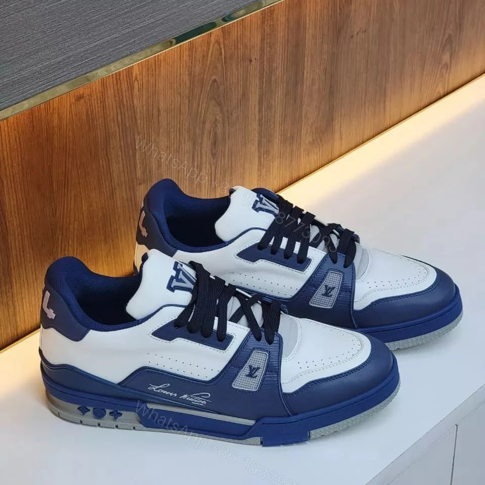 Louis Vuitton Trainer Sneakers in Blue — view 1