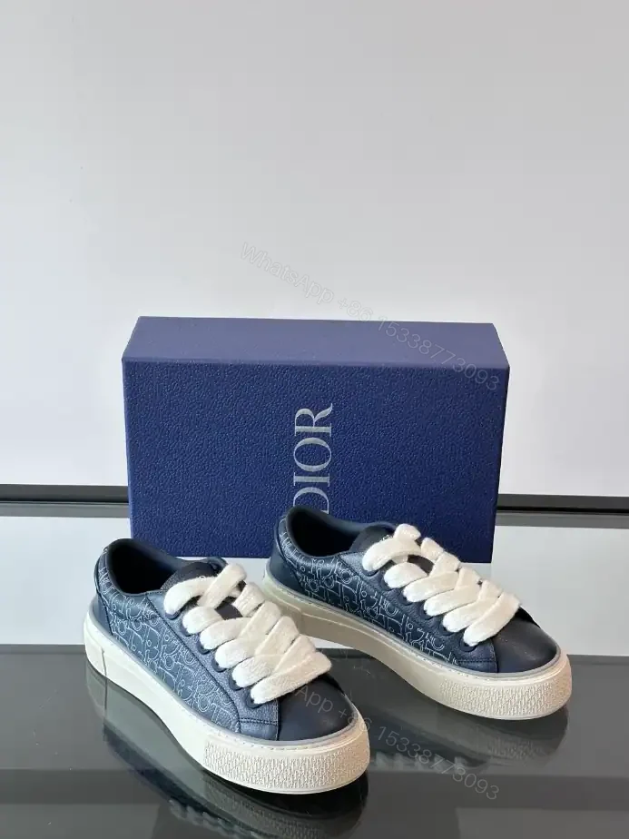 View 2 of DIOR B33 SPIN SNEAKERS IN NAVY BLUE – CD202