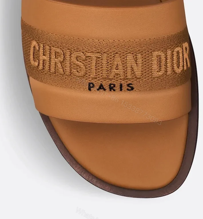 View 4 of Minimalist Dior Sandals: Leather, Logo Band, Everyday Luxury