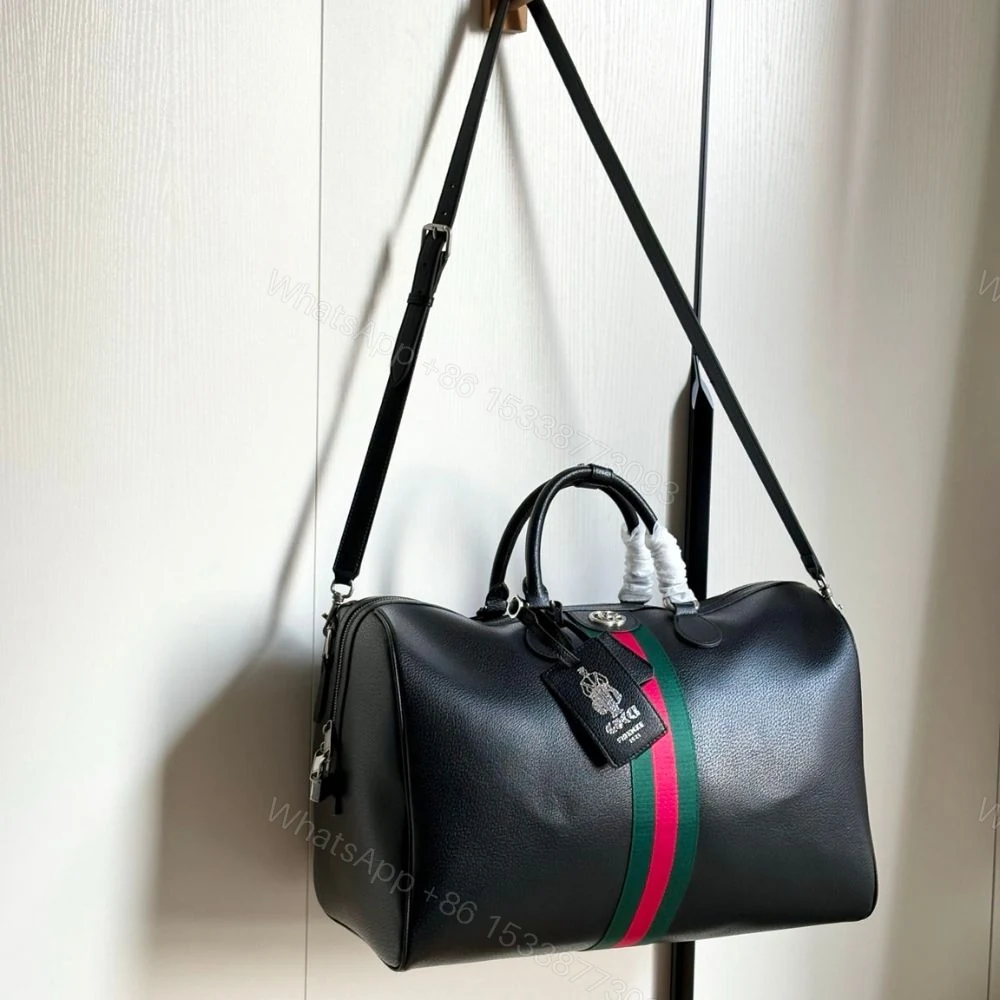 View 2 of Gucci Web Trademark Medium Duffle Bag Black 44Cm