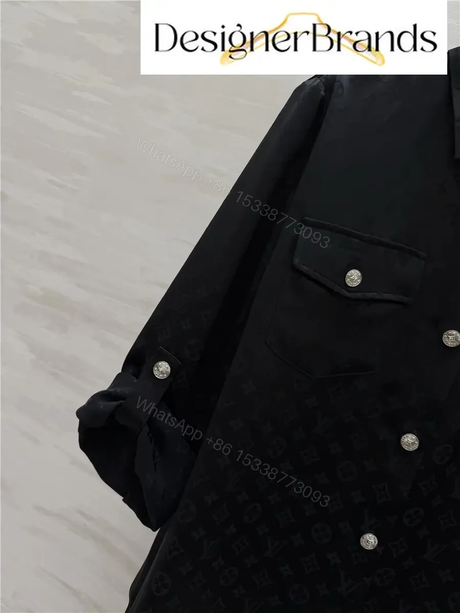 View 7 of Louis Vuitton Black Silk Jacquard Shirt