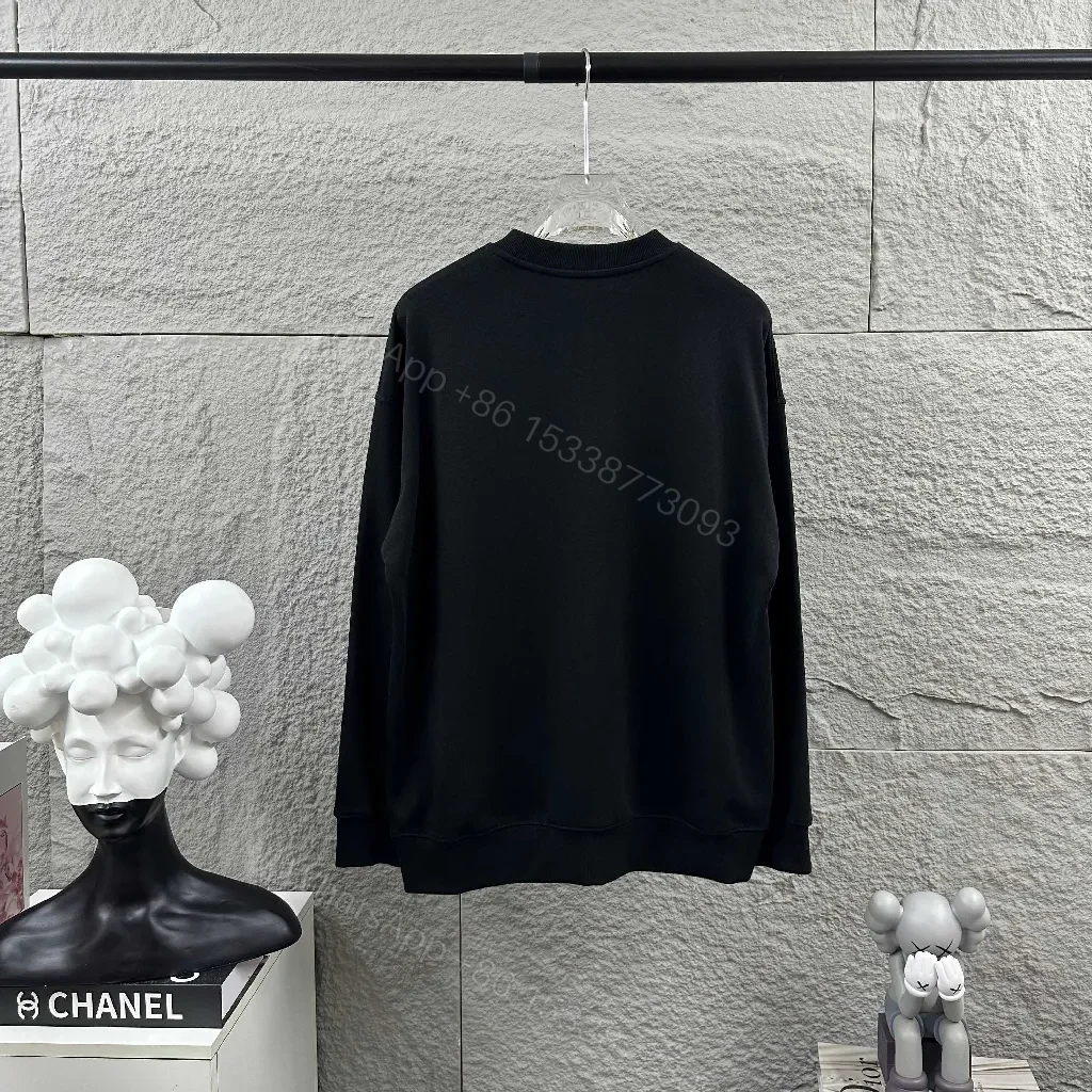 View 7 of Black Fleece Logo Crewneck: Crystal-Embellished Luxe Sweatshirt