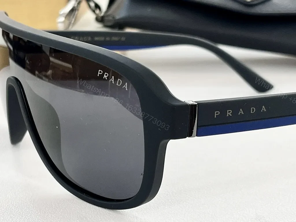 View 5 of Black Acetate Shield Sunglasses â€“ Prada Modern Luxe