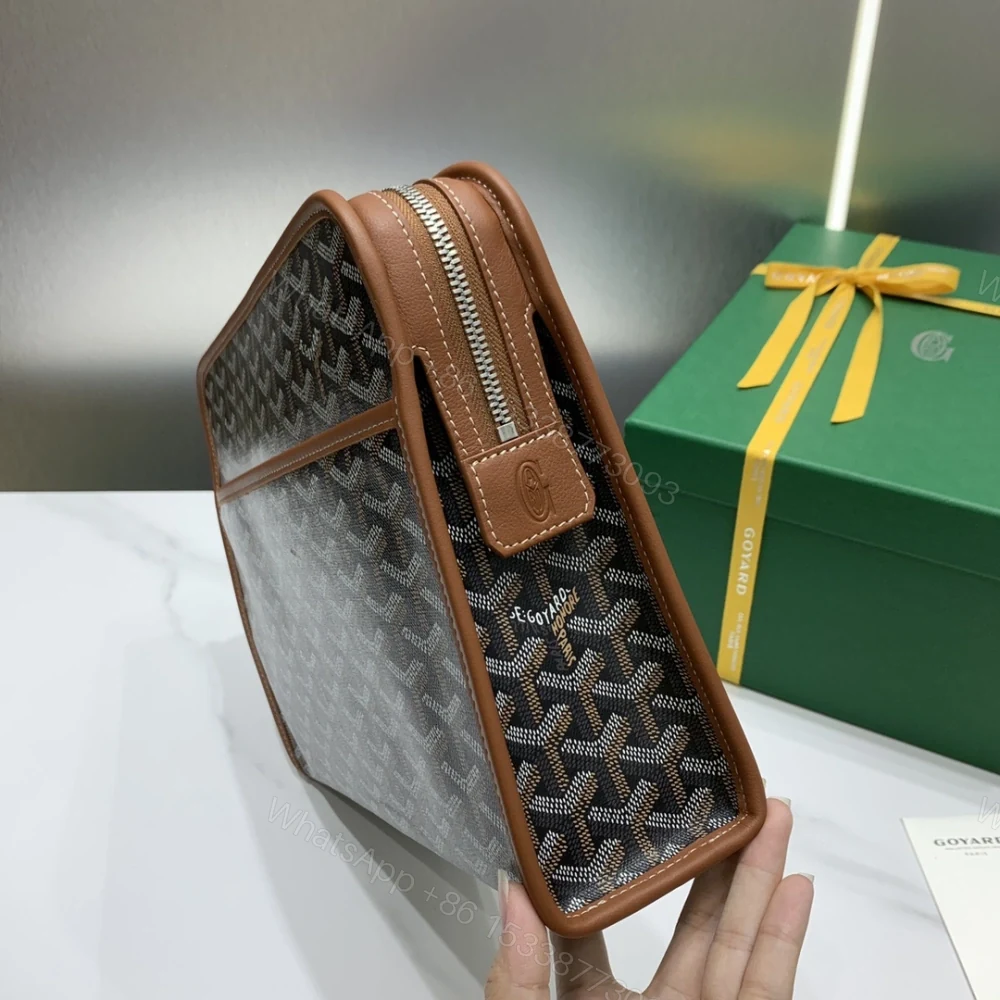 View 2 of 高仿Goyard*JOUVEM2多功能洗漱手拿包棕色大號免檢版