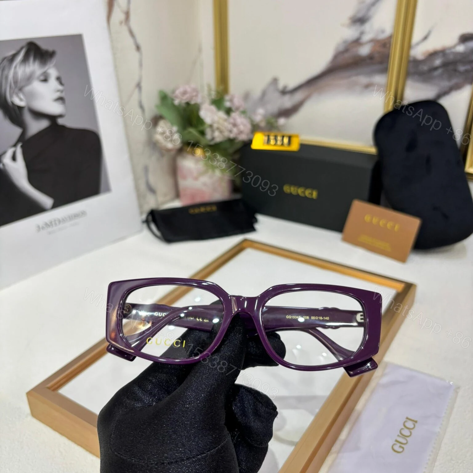 View 3 of Gucci Women Optical Frame C09E07-3 Black