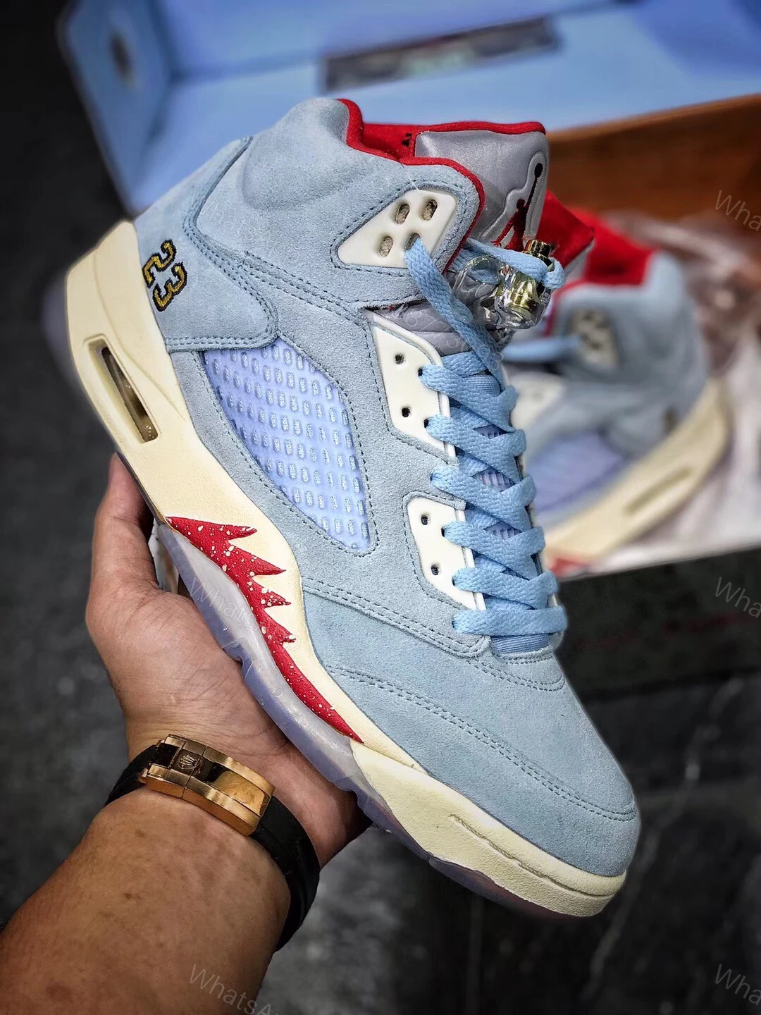 View 7 of Trophy room x Air Jordan 5 Reps