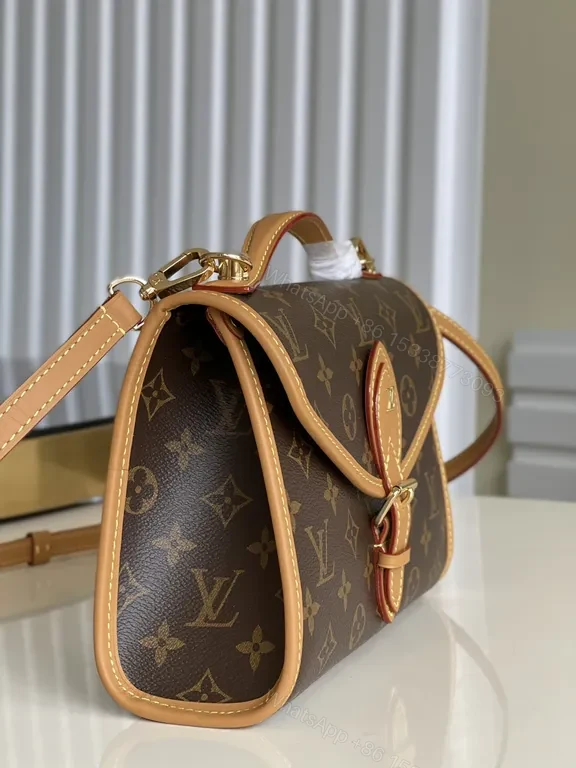 View 4 of Chic Monogram Satchel â€” Bronzed Trim, All-Day Style